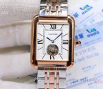 Replica Cartier Tank Solo tourbillon Watches 2-Tone Rose Gold